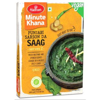 Haldiram Punjabi Sarson Ka Saag (Nährstoffreiches Senfblätter-Curry, gewürzt mit grünen Chilis und Ingwer) 300g