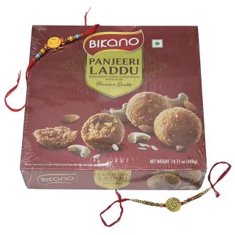 Bundle - 400g Bikano Panjeeri Laddu + Gratis Rakhi