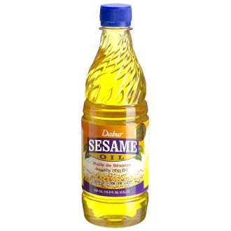 Dabur Sesame Oil - Mehrzweck Sesamsamenöl (Haaröl, Massageöl, Speiseöl) 500ml