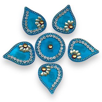 Decorative Hard Acrylic Self-adhesive Diwali Rangoli Stickers