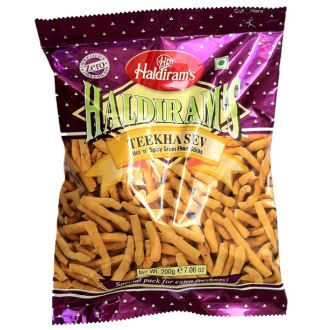 Haldiram Teekha Sev (Hot and Spicy Gram Flour Sticks) 200g