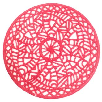 Runde Henna Tattoo-Schablone (selbstklebend & wiederverwendbar)