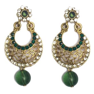 Jhumka - Paar Ohrringe im Bollywood-Stil (Maße: 5x2,5cm)