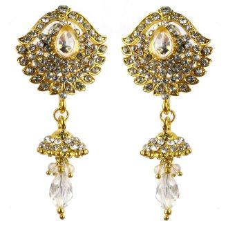 Jhumka - Fancy Earrings in Bollywood Style (Size: 6x2,5cm)