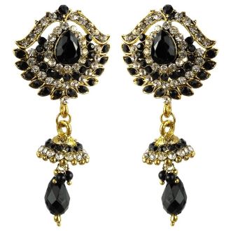 Jhumka - Paar Ohrringe im Bollywood-Stil (Maße: 6x2,5cm)