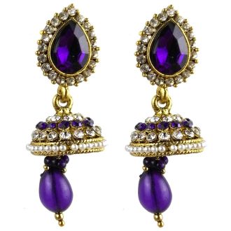 Jhumka - Fancy Earrings in Bollywood Style (Size: 6x2cm)