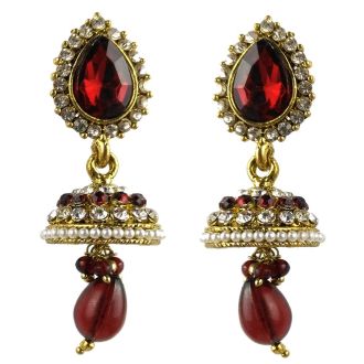 Jhumka - Fancy Earrings in Bollywood Style (Size: 6x2cm)