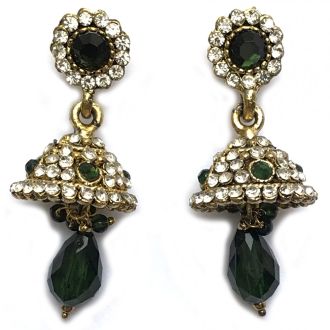 Jhumka - Fancy Earrings in Bollywood Style (Size: 5x2cm)
