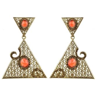 Jhumka - Paar Ohrringe im Bollywood-Stil (Maße: 7x5cm)