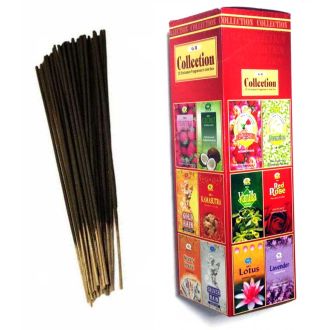 25 verschiedene Räucherstäbchen-Sorten in einer Schachtel - 250g (200 Stäbchen)