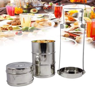 Tiffin, Lunch Box with Lock function from Stainless Steel